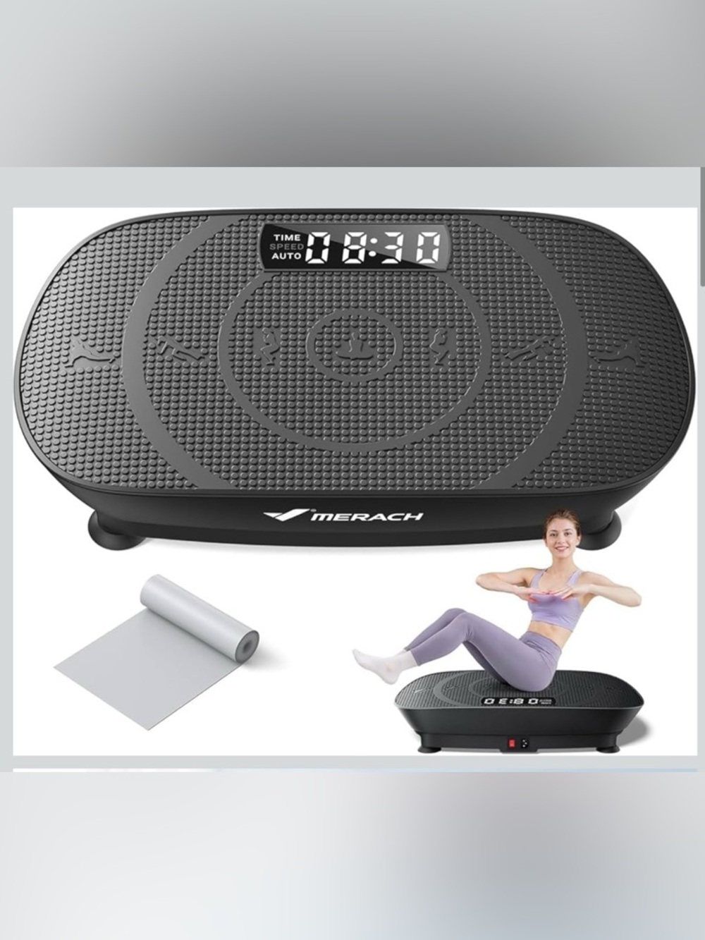 (NEW) Curved Vibration Plate / Fitness Machine w/ remote and Bluetooth